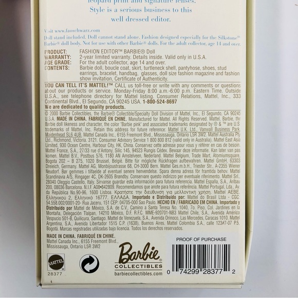 ❣️FAO FASHION EDITOR BARBIE MIB - Picture 14 of 17